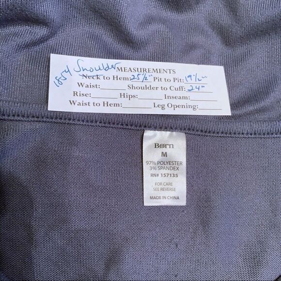 Born long sleeve blue tee T shirt size M - Picture 8 of 8